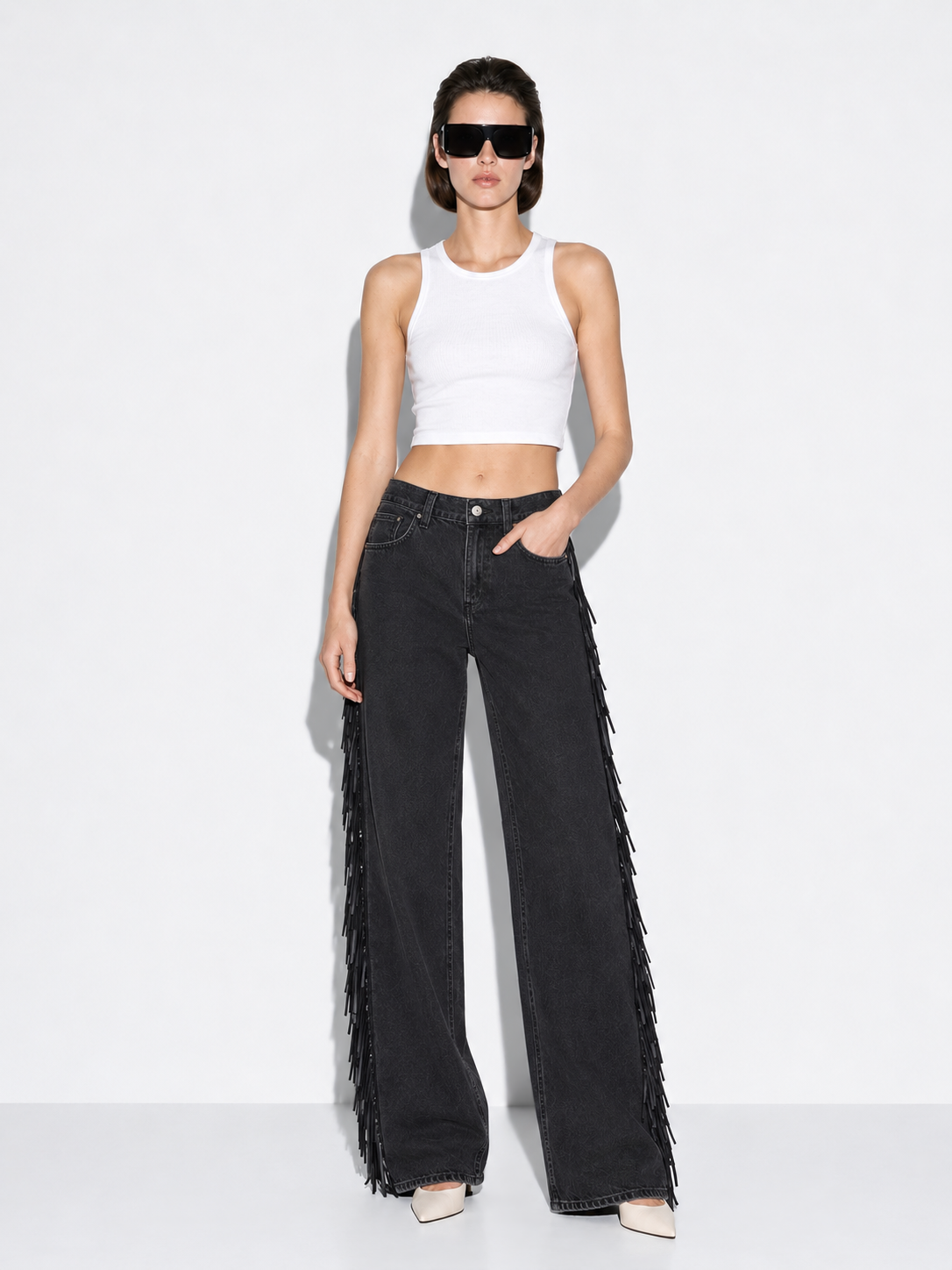 FringeStride – Wide-Leg Jeans