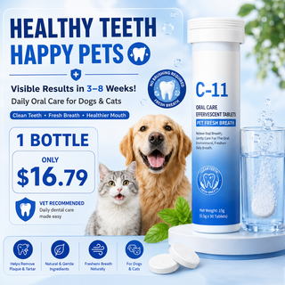 SipSmile – Dental Care Effervescent Tablets for Dogs & Cats
