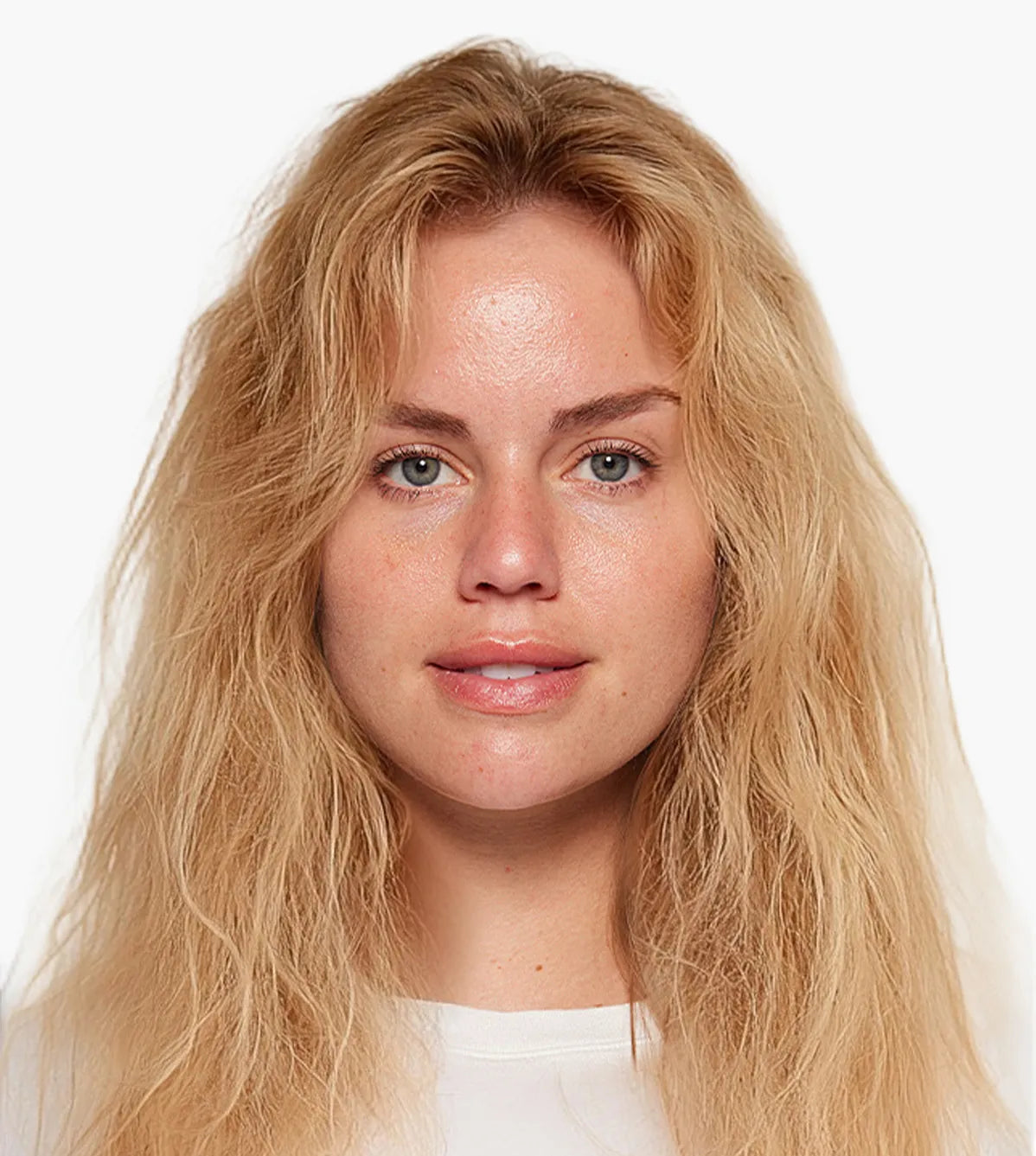 Straightening brush for hair before use