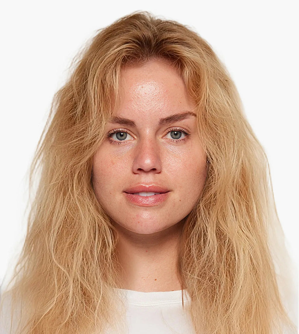 Straightening brush for hair before use