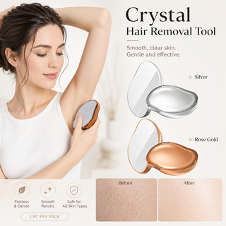 ✨ GlideSilk – Crystal Hair Eraser for Reusable Hair Removal & Exfoliation