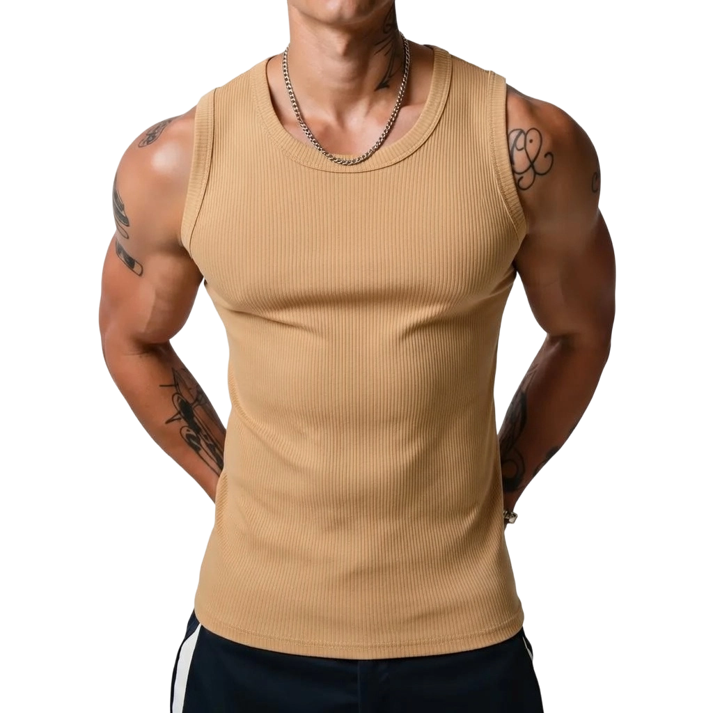 RibFlex – 💝💝 Men's Wide Strap Ribbed Tank Top