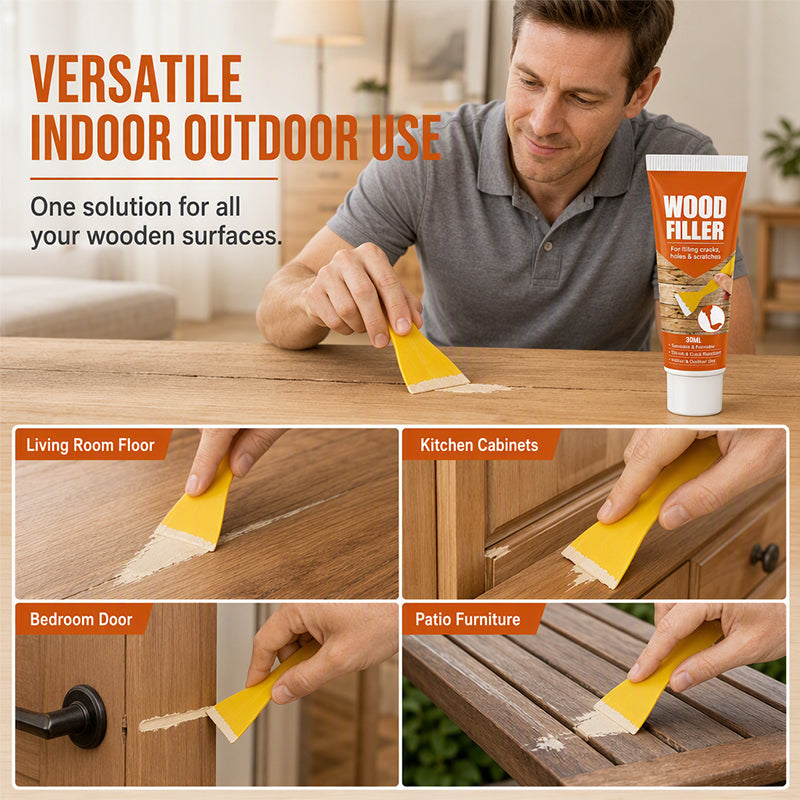 WoodMend – Wood Filler for Cracks and Holes