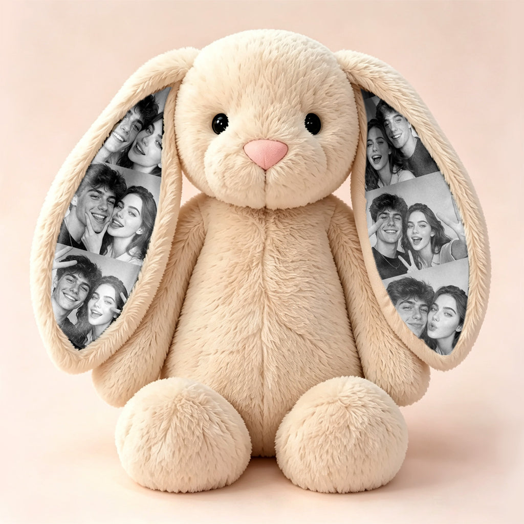 EarMemories – Custom Photo Bunny Plush with Hidden Picture Ears