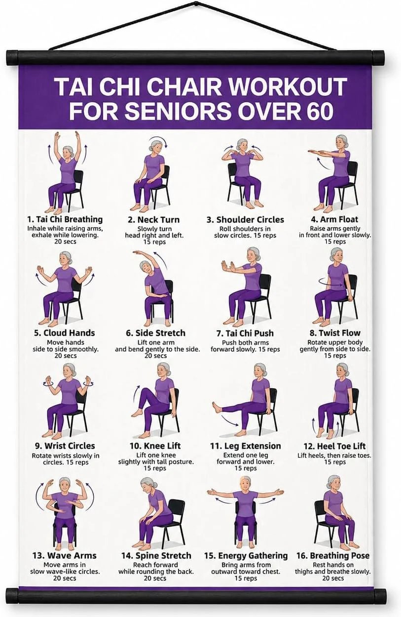 ChairFlow – Illustrated Chair Tai Chi and Yoga Charts