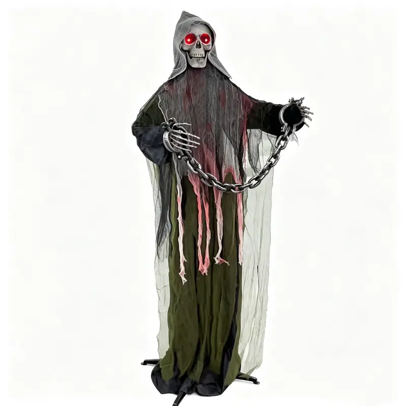 👻 HauntRattle – 6 ft (182.9 cm) Animated Halloween Skeleton Ghost