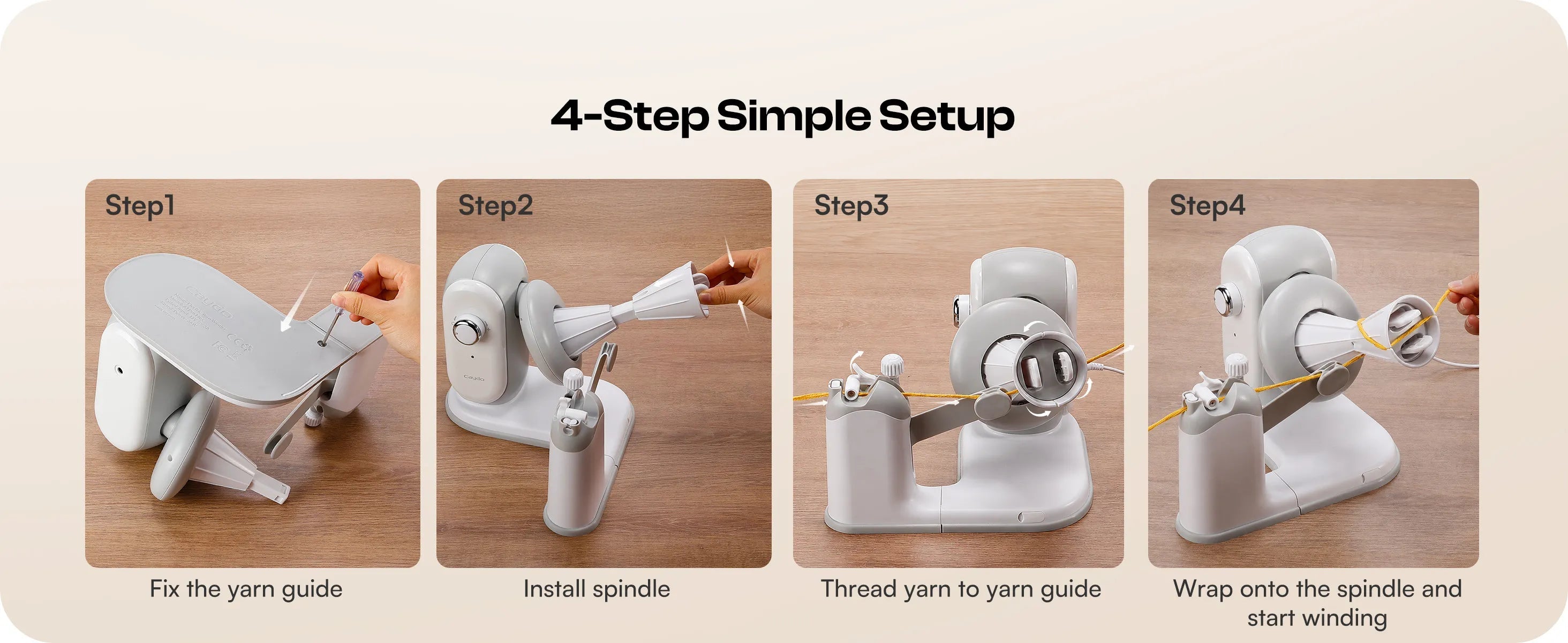 YarnGlide – A1 Pro Max Electric Yarn Winder