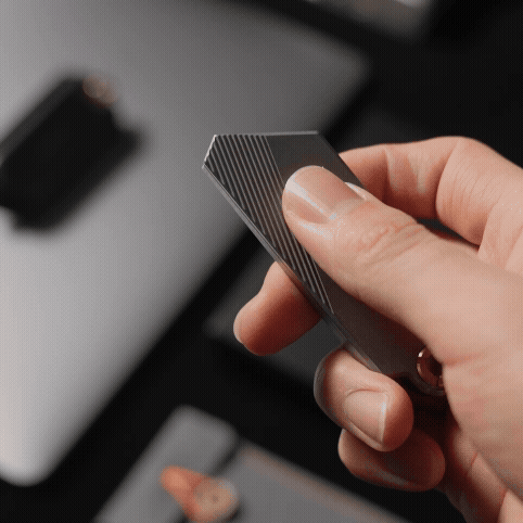 GlideCut – G9 Titanium & Brass Gravity Utility Knife