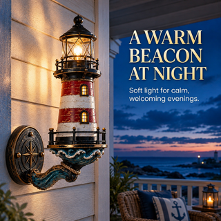 🌊🌊BeaconGlow – Vintage Coastal Lighthouse Wall Light