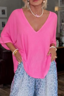 LeopardLounge – Pink Top and Leopard-Print Pants Set