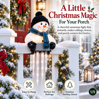 WinterGlow – Christmas Holiday Friends Icicle Railing Lights