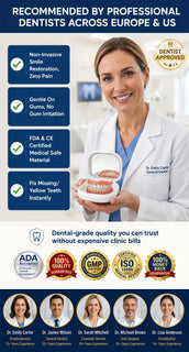 InstantSmile – DIY Temporary Denture Kit with Mirror Storage Case