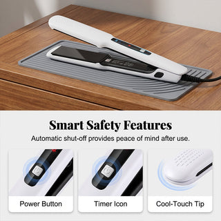 SilkGlide – ✨💇‍♀️ 2-in-1 Hair Straightener and Curler with Negative Ionic Care