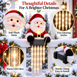 WinterGlow – Christmas Holiday Friends Icicle Railing Lights