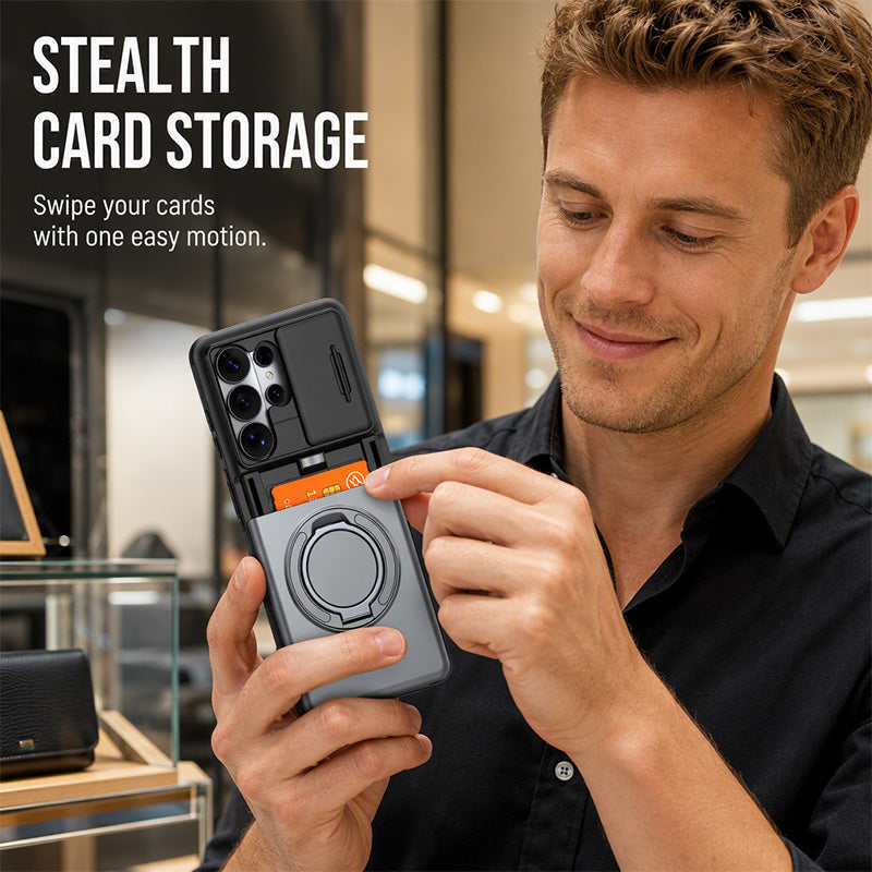 WalletGuard – 2-in-1 Shockproof Phone Case with Hidden Card Holder