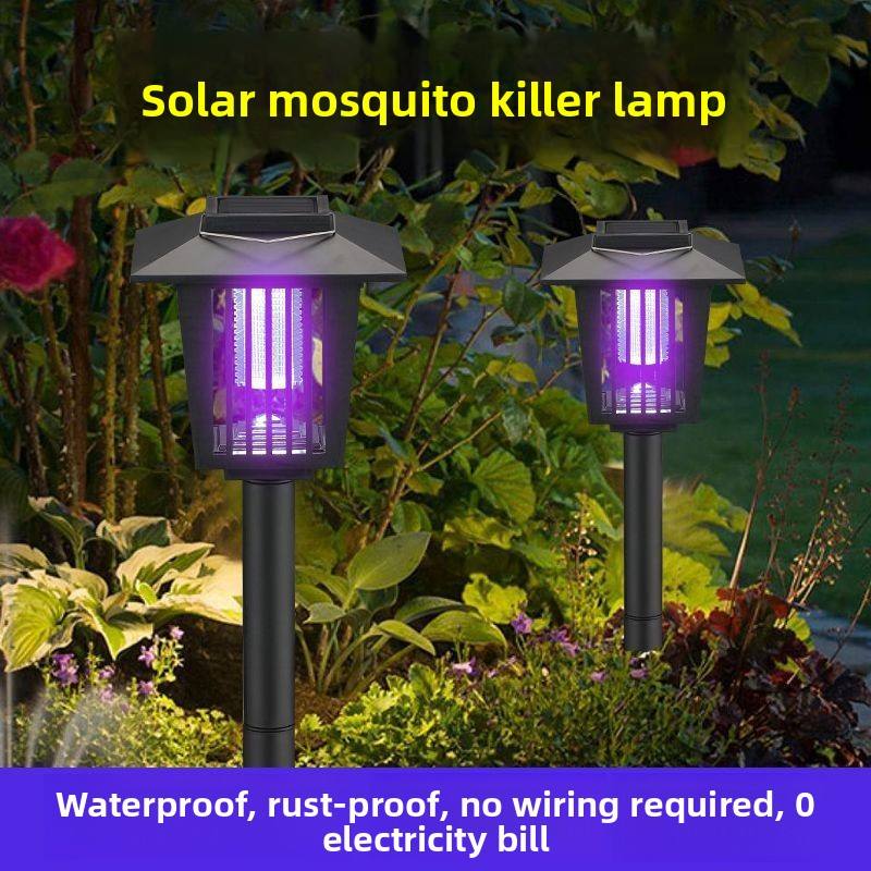 ZapGlow – Solar Mosquito Killer & Garden Light with Purple/White Dual Modes