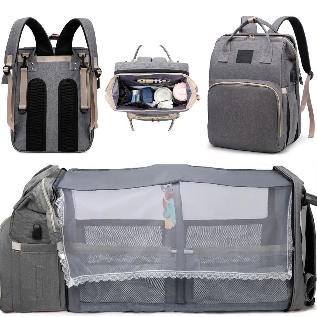 RoamNest – Diaper Backpack with Fold-Out Changing Station