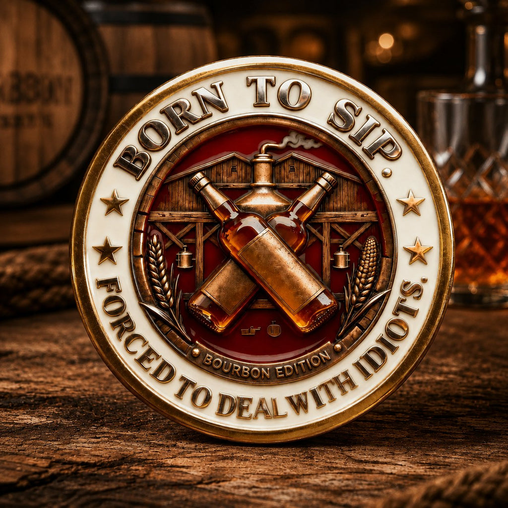 SkullSip – 3D Old Bastards Bourbon Club High-Relief Collectible Coin