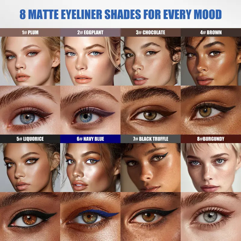 8 Matte Eyeliner Shades for Every Mood