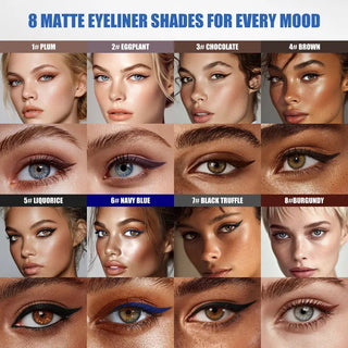 8 Matte Eyeliner Shades for Every Mood