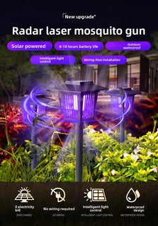 ZapGlow – Solar Mosquito Killer & Garden Light with Purple/White Dual Modes