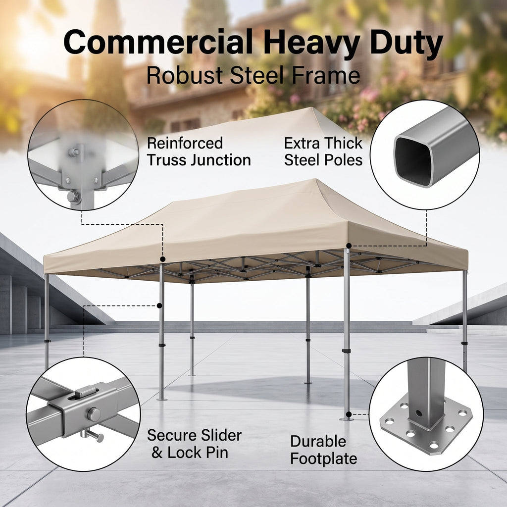 ShadeHaven – Heavy-Duty Pop-Up Canopy Tent with Removable Sidewalls