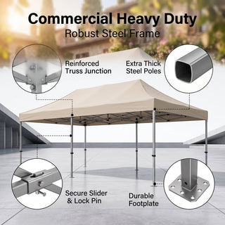 ShadeHaven – Heavy-Duty Pop-Up Canopy Tent with Removable Sidewalls