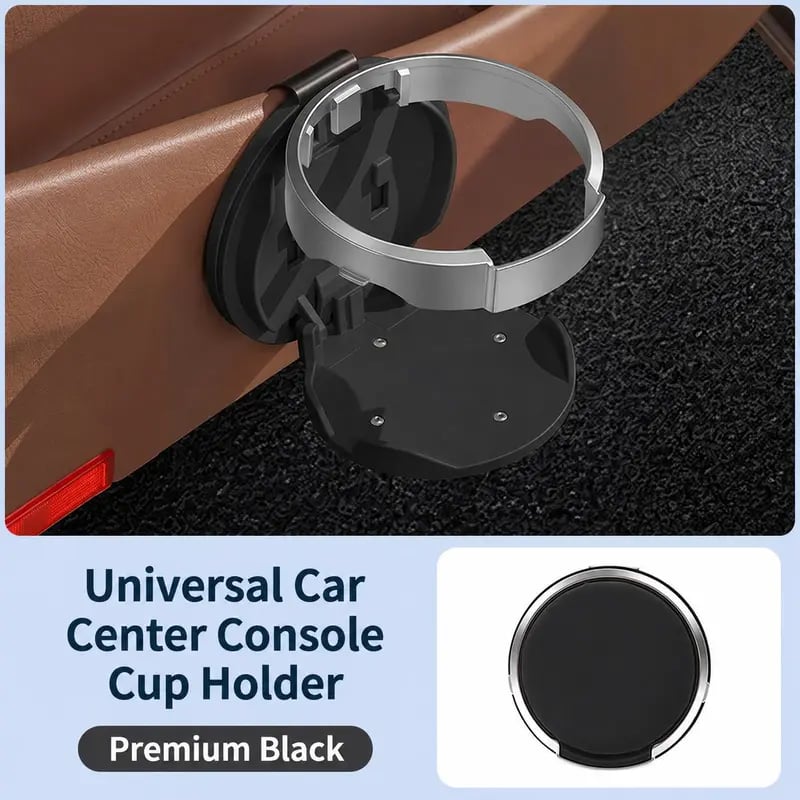 🚗 CupNook – Universal Foldable Car Cup Holder for Drinks & Phones