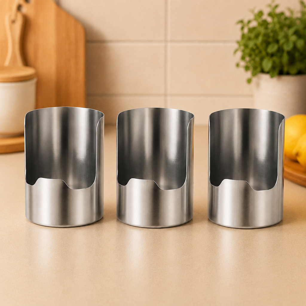 SteelNest – Stainless Steel Utensil Organizer