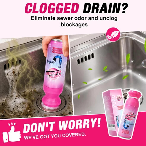 DrainBloom – Foaming Drain Cleaner for Kitchen & Bathroom Drains