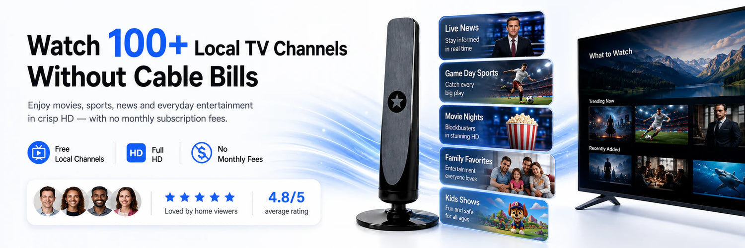 SignalSnap – Indoor HD TV Antenna with No Subscription & Easy Setup