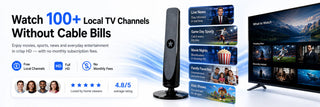 SignalSnap – Indoor HD TV Antenna with No Subscription & Easy Setup