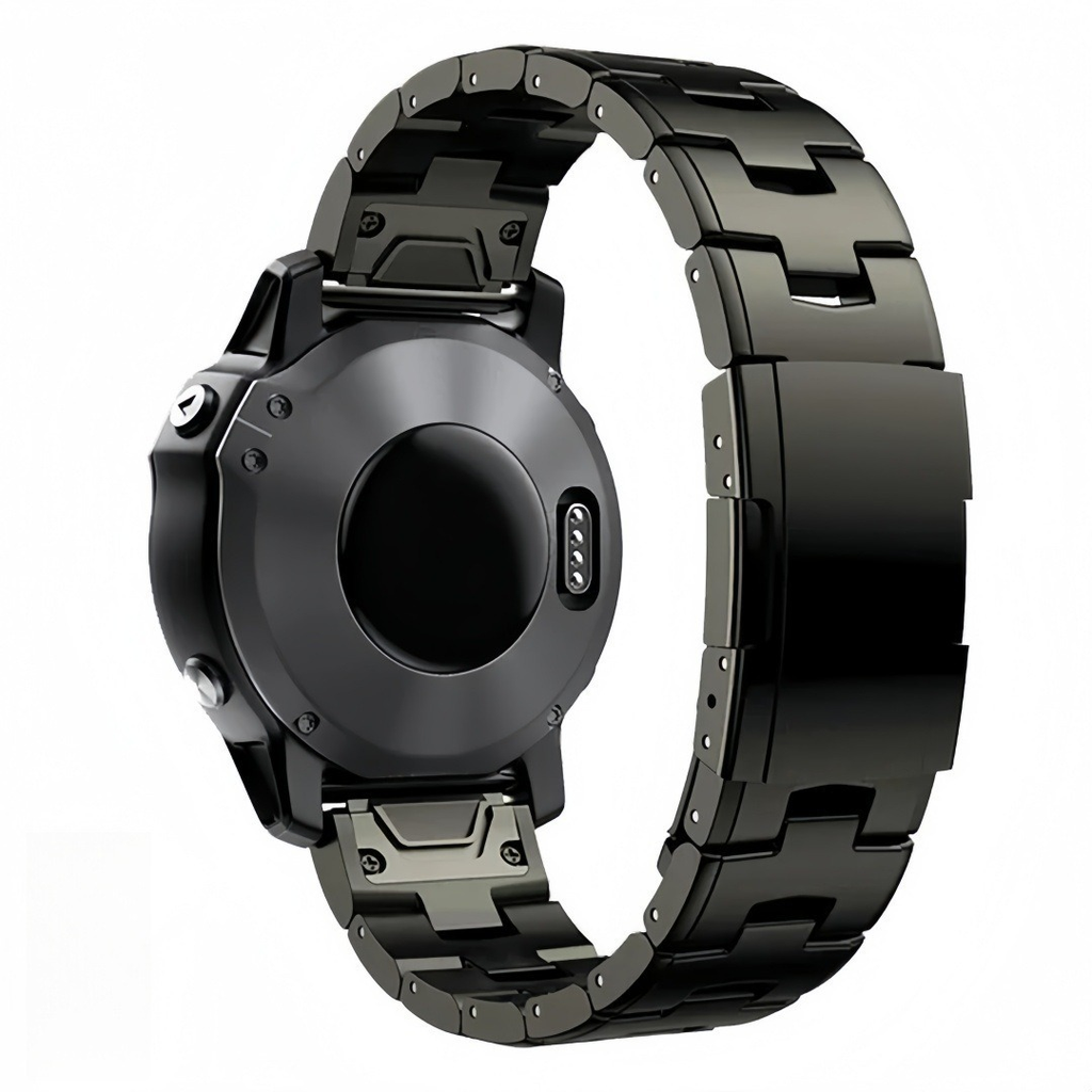 TitanLink – Luxe Titanium Link Band for Garmin QuickFit 22/26mm