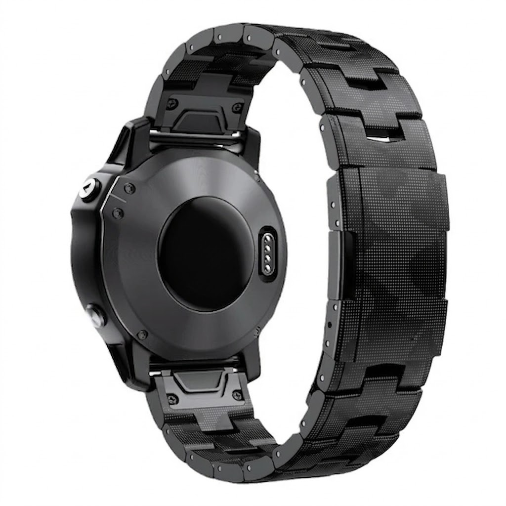 TitanLink – Luxe Titanium Link Band for Garmin QuickFit 22/26mm