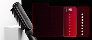 TYMO FLIPRO hair straightener curler pictured with comparison chart and product features