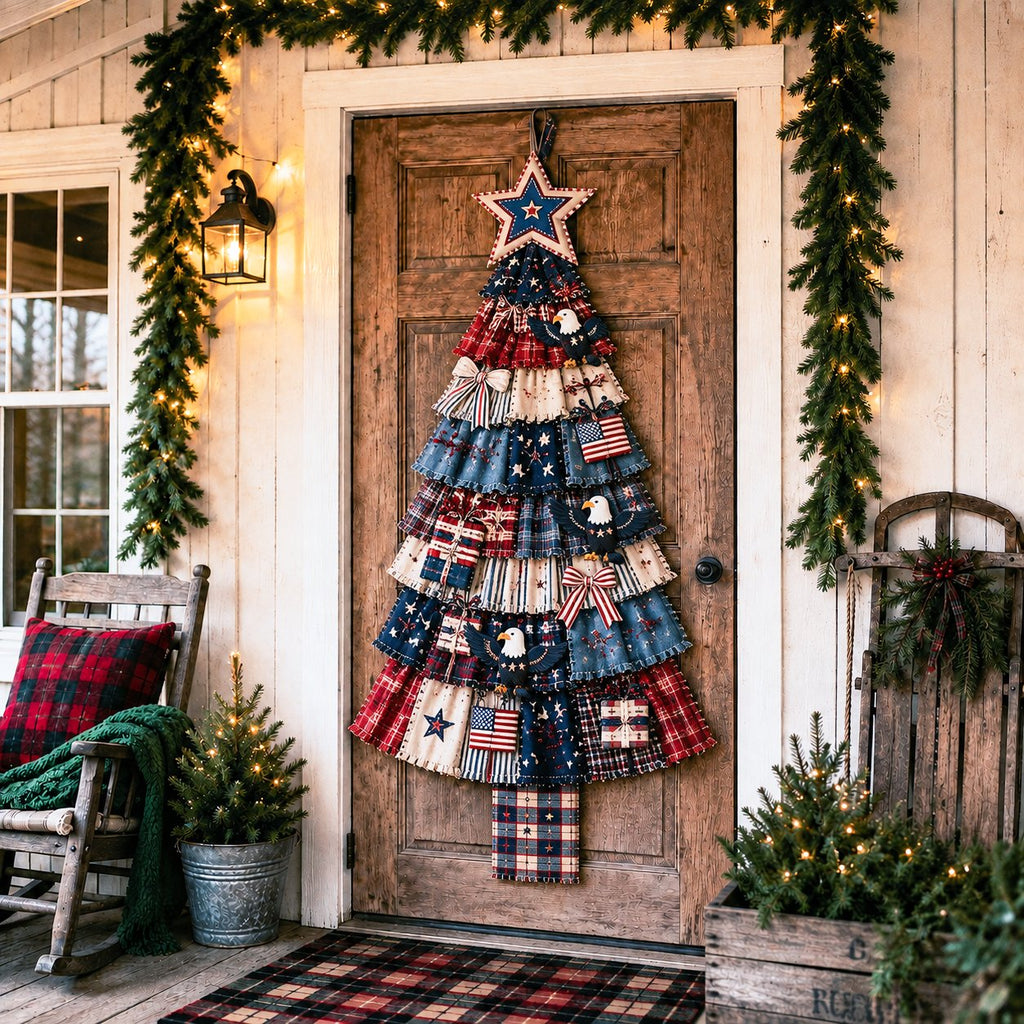 PatchworkWelcome – Beginner-Friendly Oversized DIY Tree Door Hanging Kit