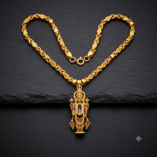 BalajiHeritage – Temple Gold-Tone Chain & Pendant