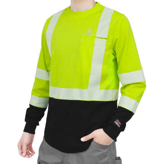 VentShield – 5.5 oz Lightweight Hi-Vis Summer Vented Mesh FR Long Sleeve T-Shirt