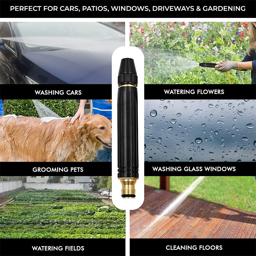 🔫JetEase – High-Pressure Car Wash Water Gun with Booster Nozzle