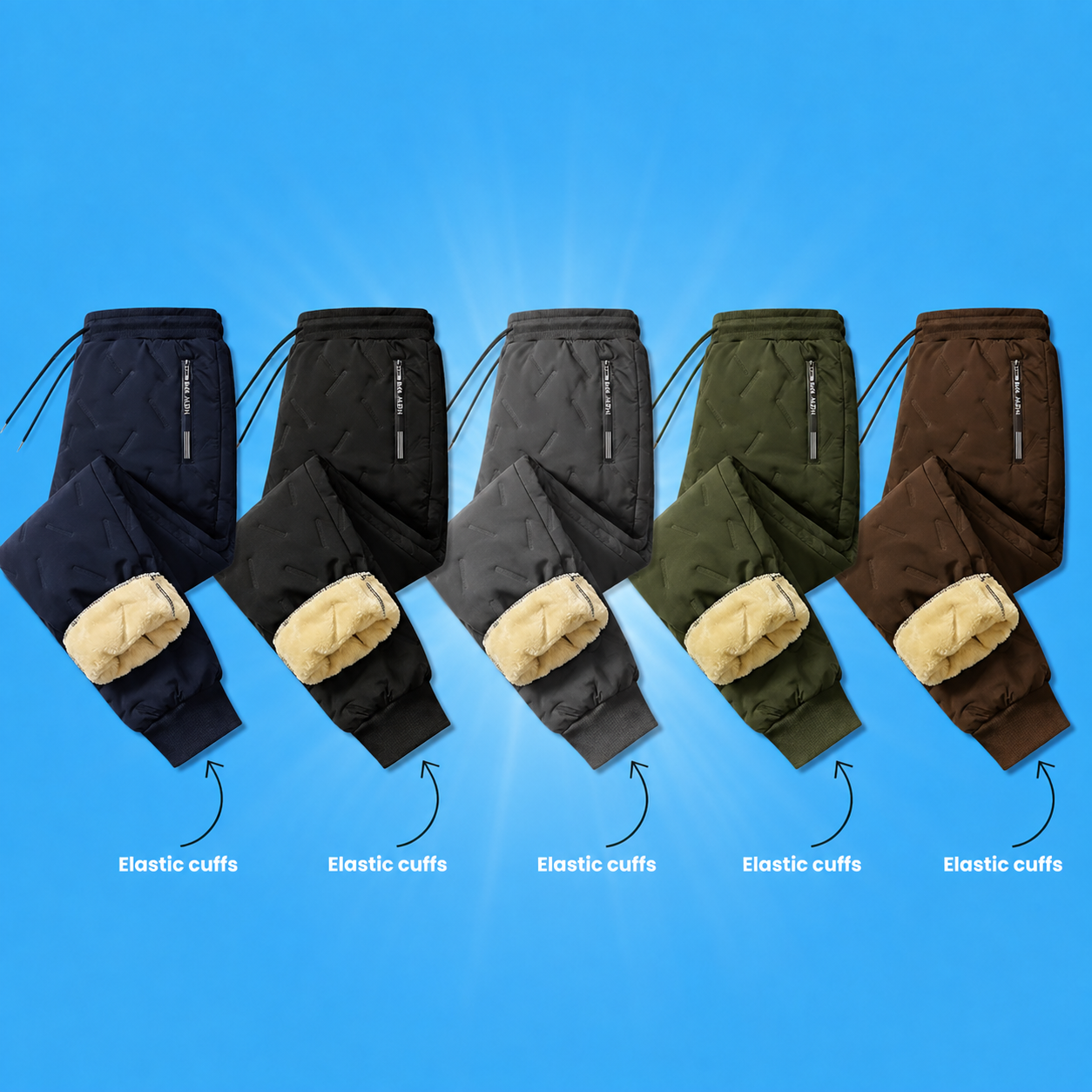 ThermaTrek – Unisex Fleece-Lined Water-Repellent Thermal Pants