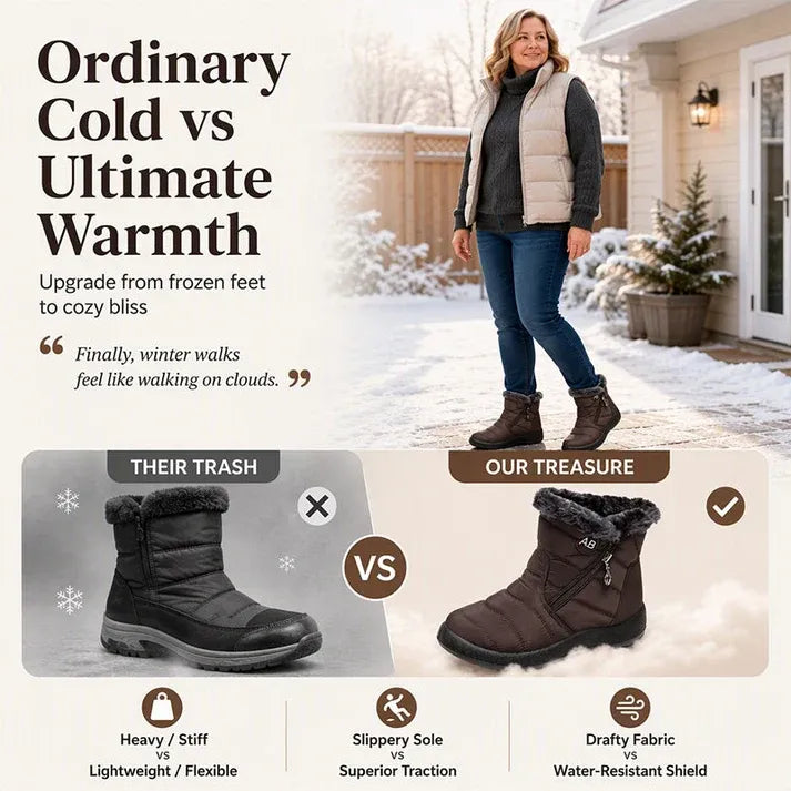Women's Cozy Winter Waterproof Anti-Slip Orthopedic Boots