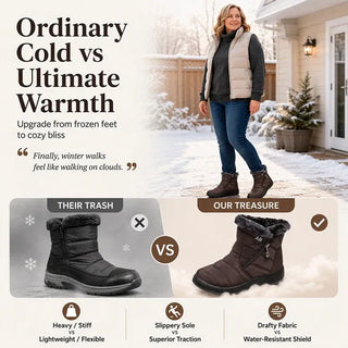 Women's Cozy Winter Waterproof Anti-Slip Orthopedic Boots