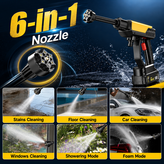 HydroDash – Cordless Pressure Washer Kit with 6-in-1 Nozzle