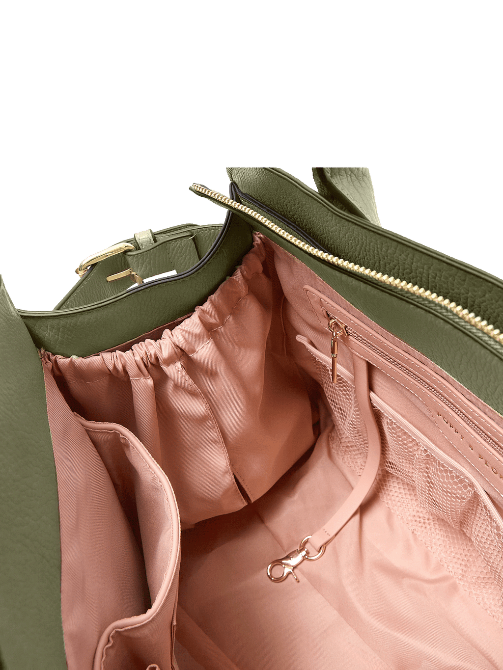 UrbanCarry – Olive Vegan-Leather Organizer Tote