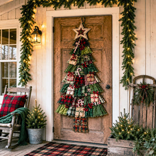 PatchworkWelcome – Beginner-Friendly Oversized DIY Tree Door Hanging Kit