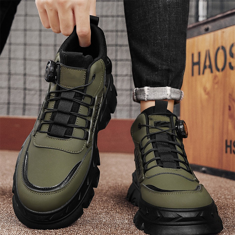 🥾 TrailStride – Men’s Waterproof Chunky Ankle Boots