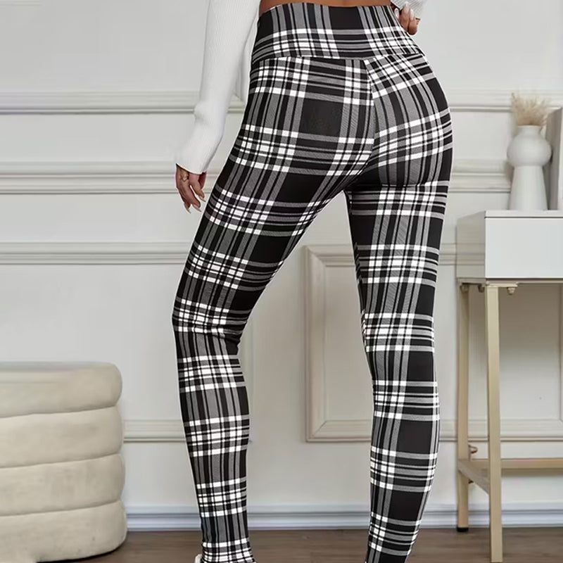 PlaidHug – 🔥🔥 High-Elasticity Slim Fit Warm Plaid Leggings for Women