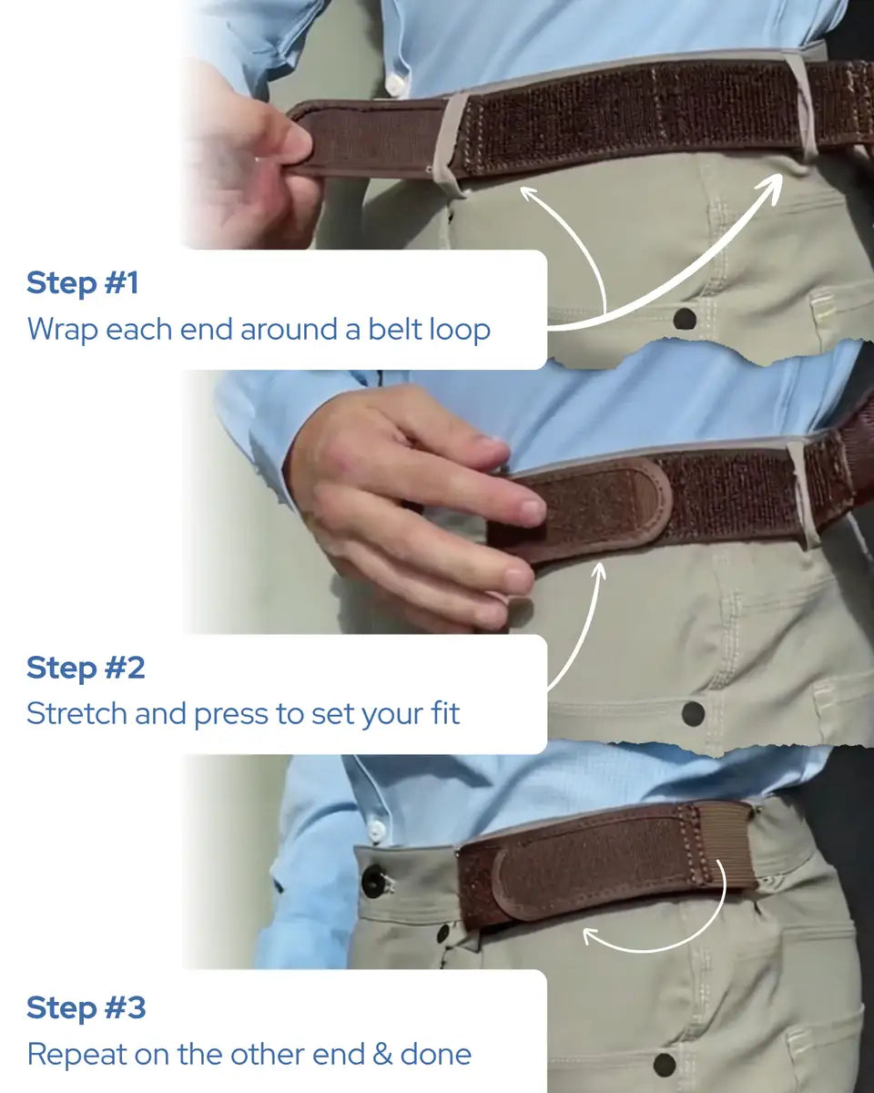 SideSnap – Buckle-Free Elastic Side Belts, Sold in Pairs