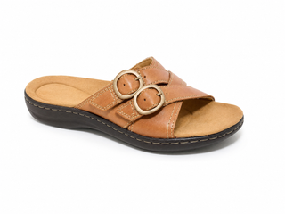 SoftStride – Women’s Leather Slide Sandals for All-Day Comfort