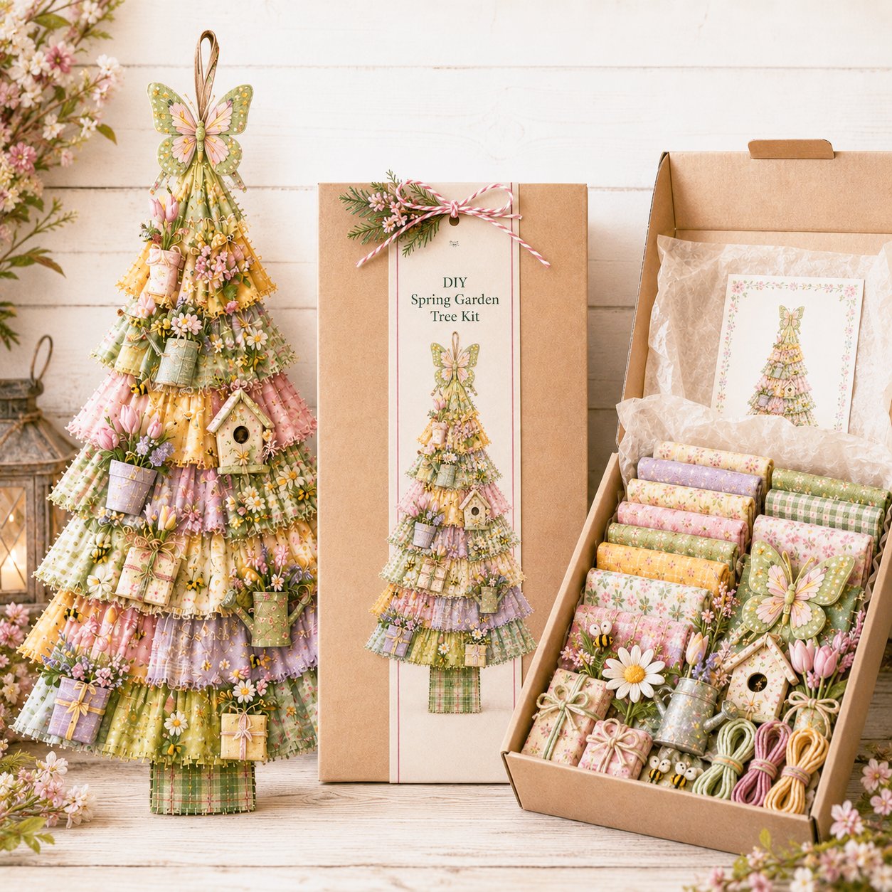 PatchworkWelcome – Beginner-Friendly Oversized DIY Tree Door Hanging Kit